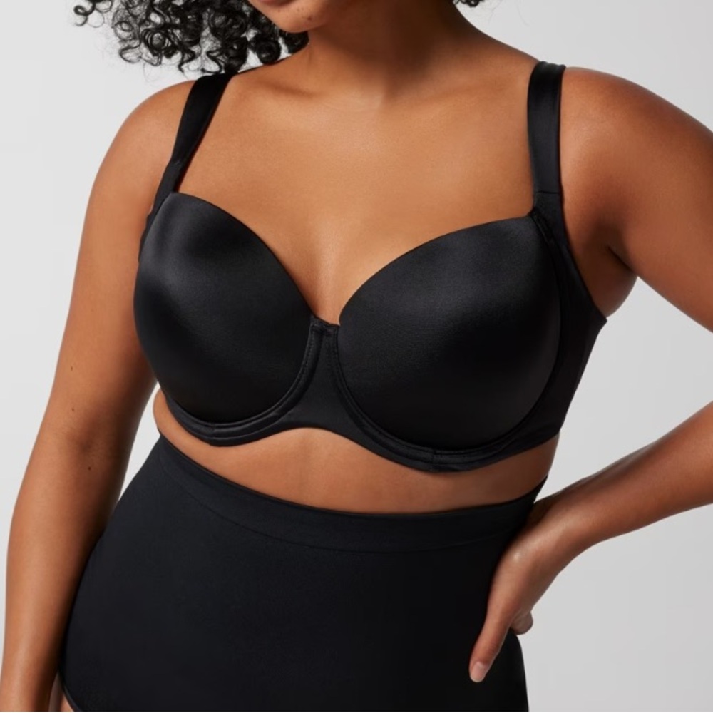 Soma STUNNING SUPPORT Smooth Full Coverage Bra in black 44DD EUC